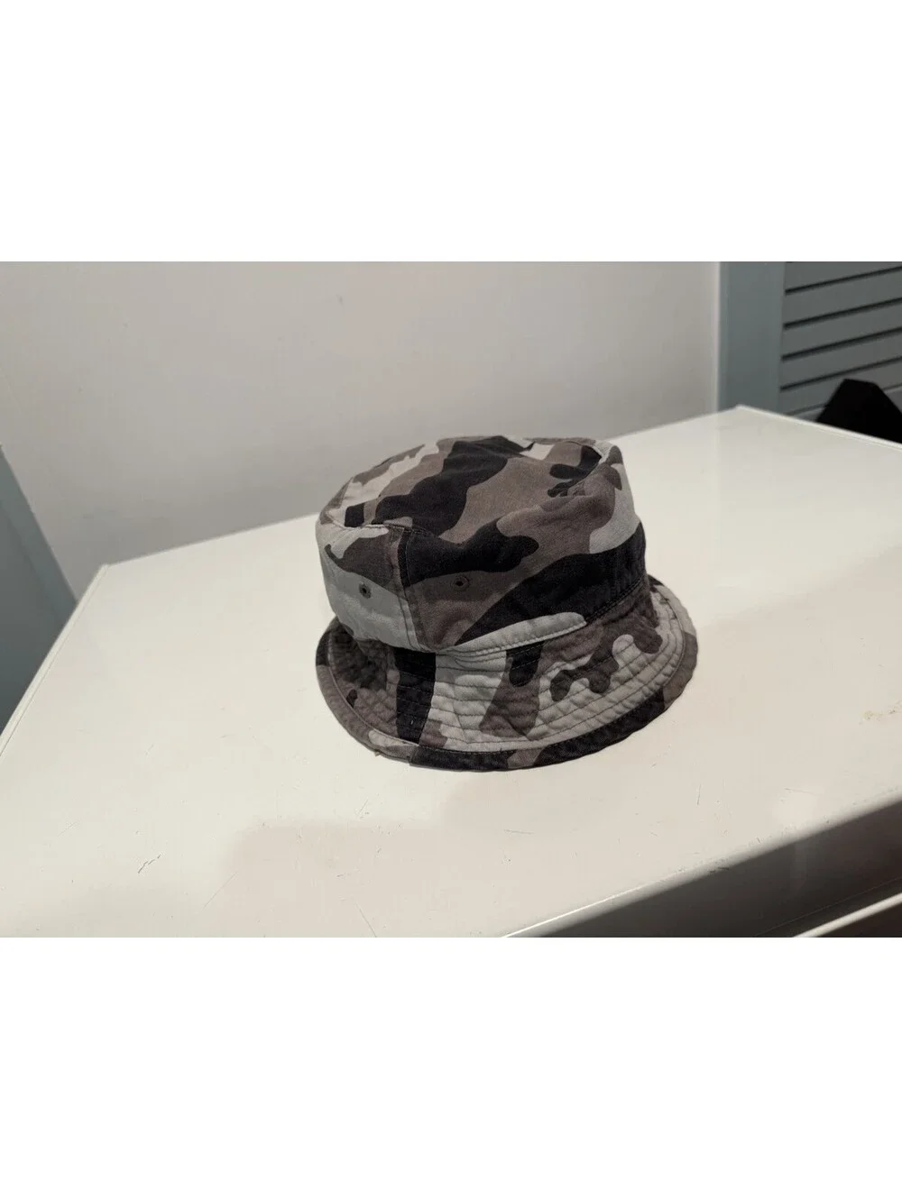 Kids Gray Camo Bucket Hat Brand Unknown Style Fit Hat
